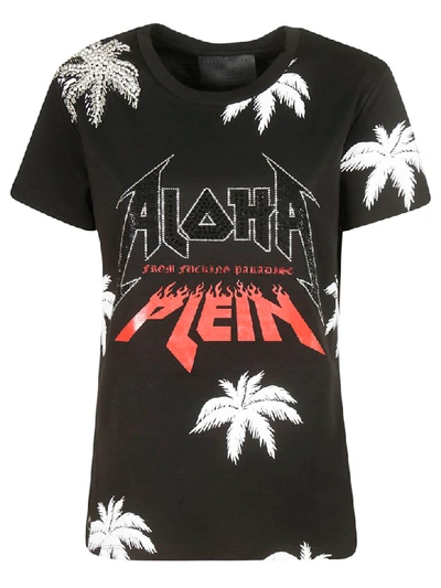 Philipp Plein Aloha T-shirt In Black