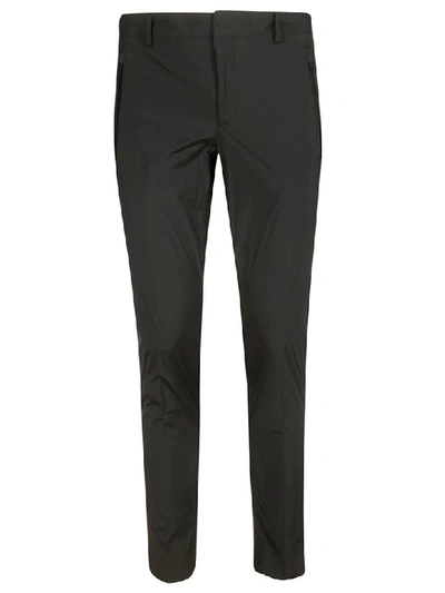 Prada Concealed Front Trousers In Black