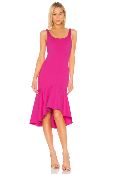 Amanda Uprichard Parker Dress In Hot Pink