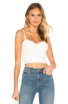 Cami Nyc The Scarlett Crop Top In White