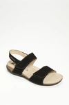 Mephisto 'agave' Sandal In Black Bucksoft