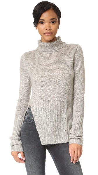 Cheap Monday Haunt Turtleneck Sweater In Grey Melange | ModeSens