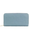 Loewe Logo Embossed Wallet In Blue