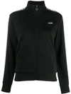 Fila Talli Track Jacket W/ Logo Side Bands In Black