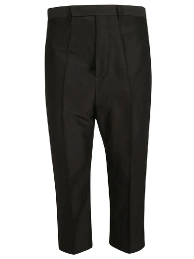 Rick Owens Cropped Trousers In Black