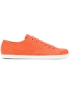 Camper Uno Perforated Sneakers In Orange