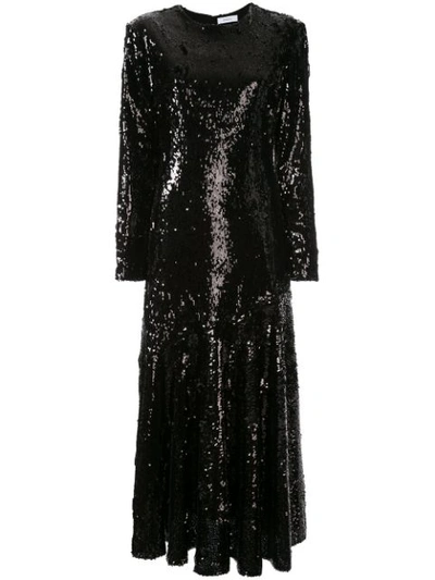 Racil Sequin Asymmetric Dress In Black