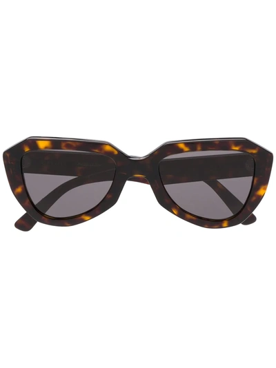 Celine Eyewear Tortoiseshell Sunglasses - Schwarz In Black