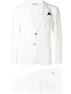 Manuel Ritz Two Piece Suit In White