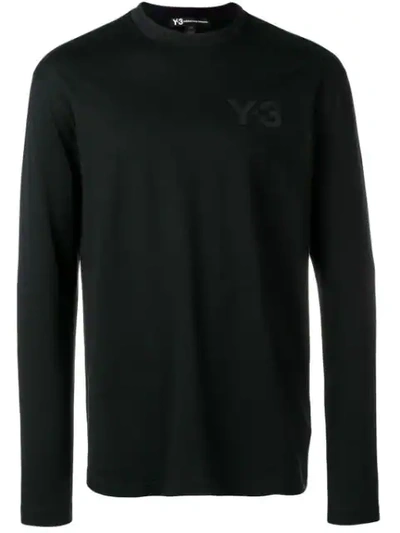 Y-3 T-shirt Mit Logo In Black