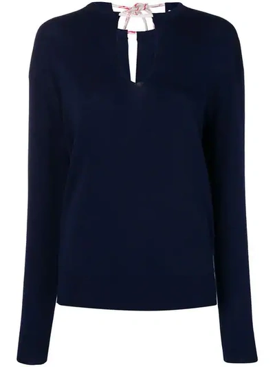 Chloé Iconic Navy Sweater In Blue