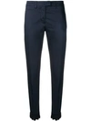 Dondup Navy Skinny Trousers In Blue