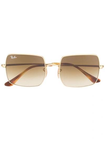 Ray Ban Ray-ban Square Frame Glasses - Brown