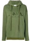 Lala Berlin Embroidered Logo Sweatshirt In Green