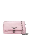 Zadig & Voltaire Rocky Keith Shoulder Bag In Pink