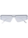 Balenciaga White Rectangle Sunglasses