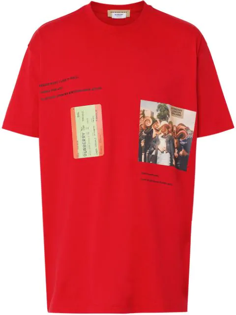 burberry red t shirt