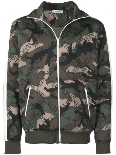 Valentino VLTN Monogram Print Camouflage Track Jacket