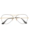 Ray Ban Ray-ban Aviator Glasses - Gold
