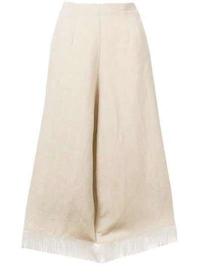 Forte Forte Sabbia Flared Trousers In Neutrals