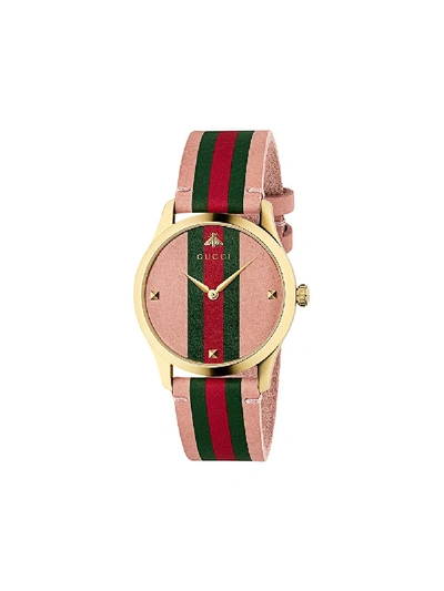 Gucci G-timeless Watch, 38mm In Pink