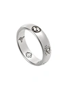 Gucci "blind For Love" Ring In Silver