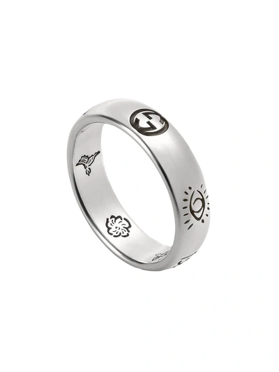 Gucci "blind For Love" Ring In Silver