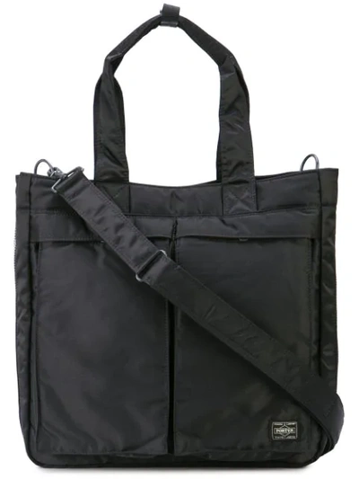 Porter-yoshida & Co Tanker Nylon Tote Bag In Black