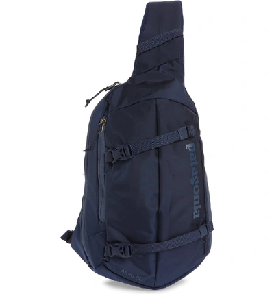 Patagonia Atom 8l Sling Backpack In Classic Navy W/ Navy