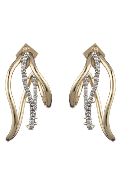 Alexis Bittar Orbit Wavy Hoop Earrings In Mixed Metal