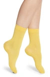 Falke Cotton Touch Cotton Blend Socks In Mustard