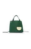 Danse Lente Margot Leather & Genuine Shearling Tote Bag In Green