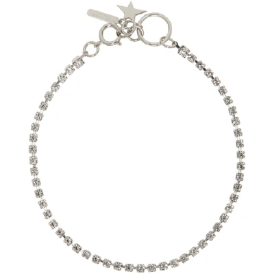 Justine Clenquet Cooper Crystal Choker In Silver
