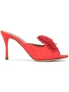 Tabitha Simmons Pammy Mule Sandals In Red