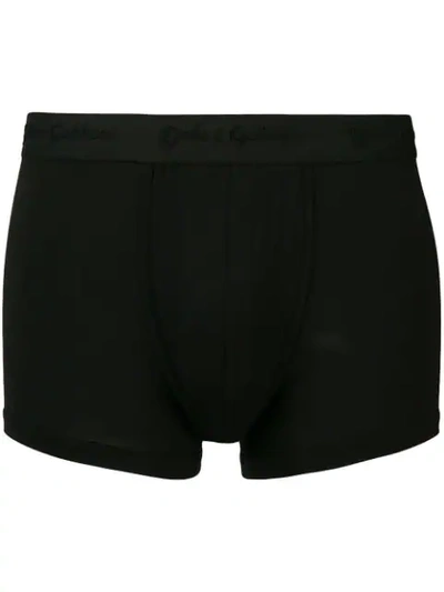 Dolce & Gabbana Logo Embroidered Boxers In Black