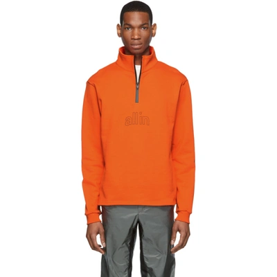 All In Ssense Exclusive Orange Half-zip Pullover