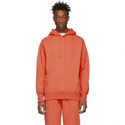 Aimé Leon Dore Orange Logo Hoodie In Infrared