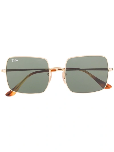 Ray Ban Ray-ban Sonnenbrille Mit Eckigen Gläsern - Braun In Brown