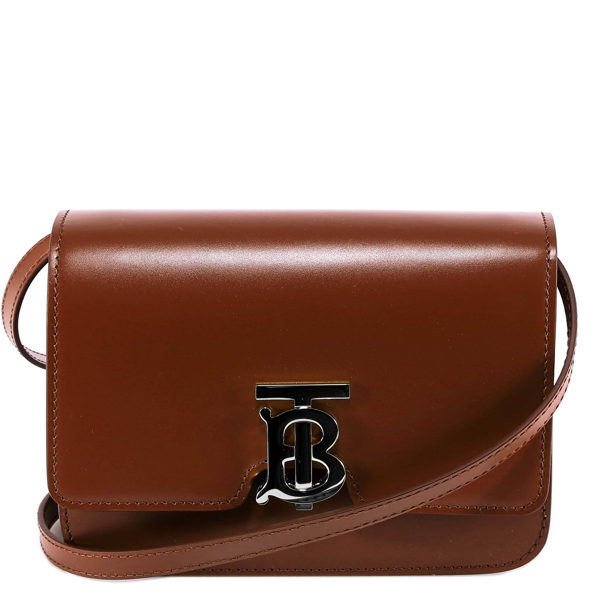 Burberry Small Tb Clasp Bag In Brown | ModeSens