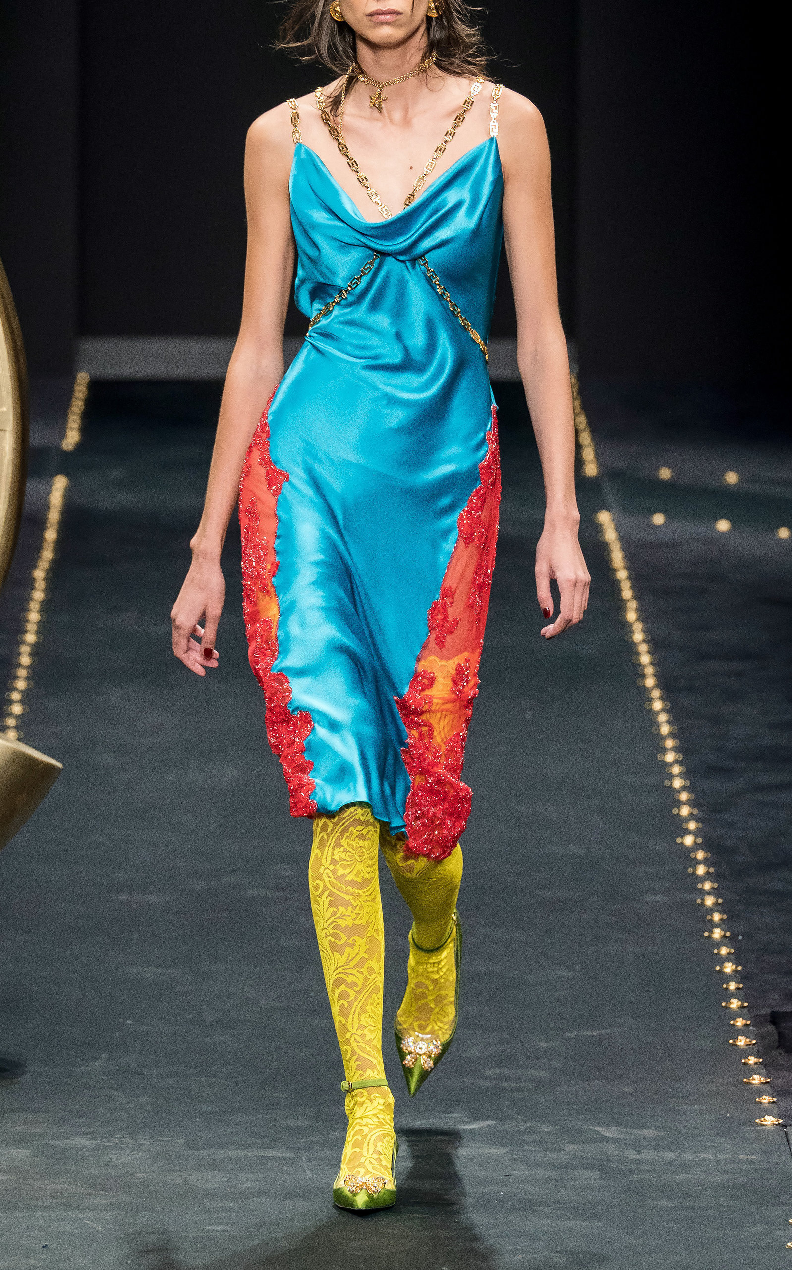 versace silk dress