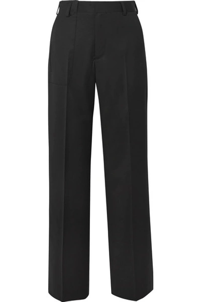 Commission Token Twill Straight-leg Pants In Black