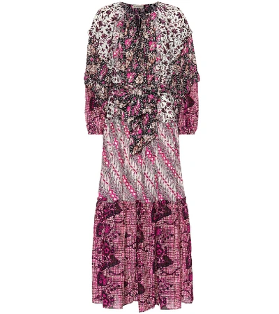 Ulla Johnson Imari Printed Cotton And Silk Dress In Pink