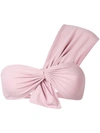 Marysia One Shoulder Bikini Top In Pink
