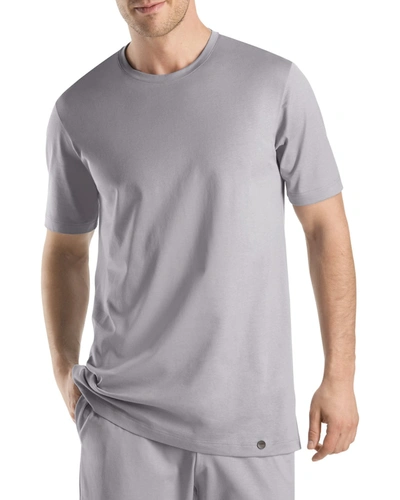 Hanro Night & Day Short-sleeve T-shirt In Mineral