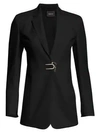 Akris Alpha Magnet Wool Blazer In Black