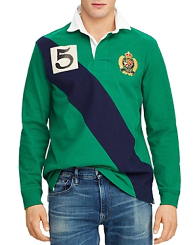 Polo Ralph Lauren Yale Long-sleeve Classic Fit Knit Rugby Shirt - 100% Exclusive In Green Multi