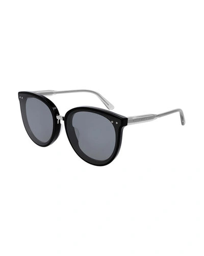 Bottega Veneta Women's Cat Eye Sunglasses, 62mm In Black