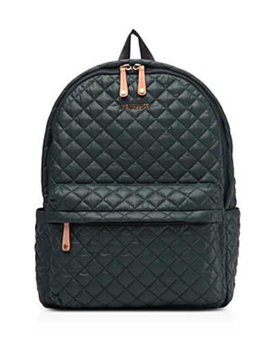 Mz Wallace Metro Backpack In Grove Green/gold