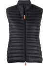 Save The Duck Quilted Packable Vest In Black