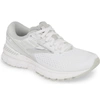 Brooks Adrenaline Gts 19 Running Shoe In White/ White/ Grey
